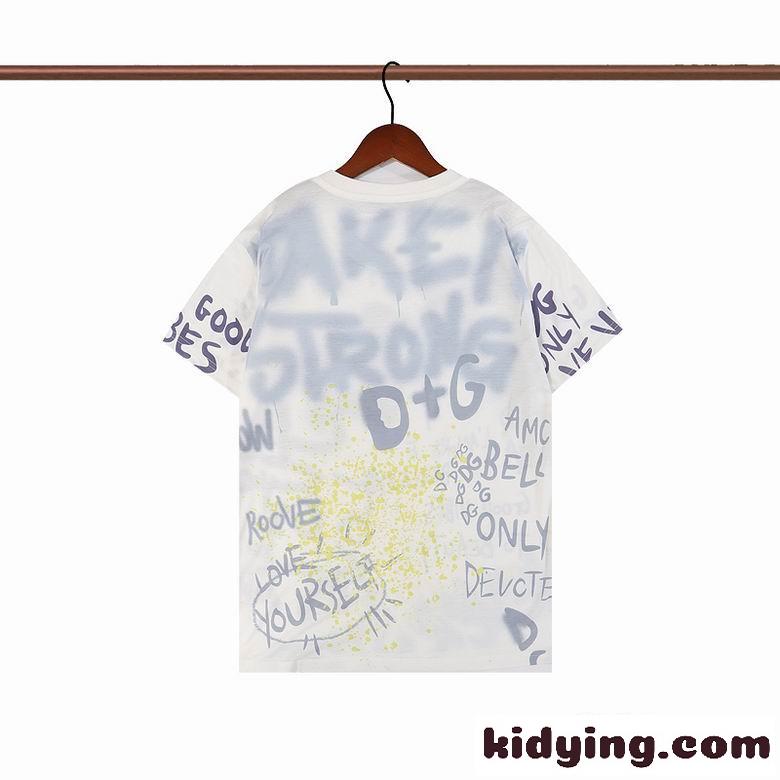 オシャレ ゆったり クールネック プリント ドルチェ&ガッバーナ Tシャツ コピー 着心地いい 半袖 トップス メンズ-4