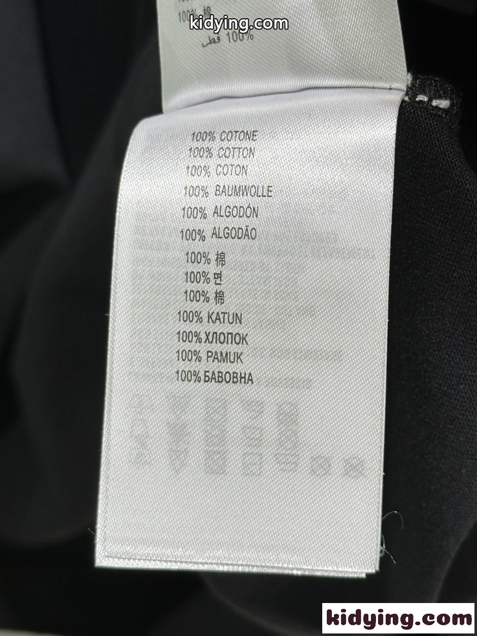 定番 ロゴ コットン 半袖Tシャツ バレンシアガ Tシャツ コピー ブラック-4