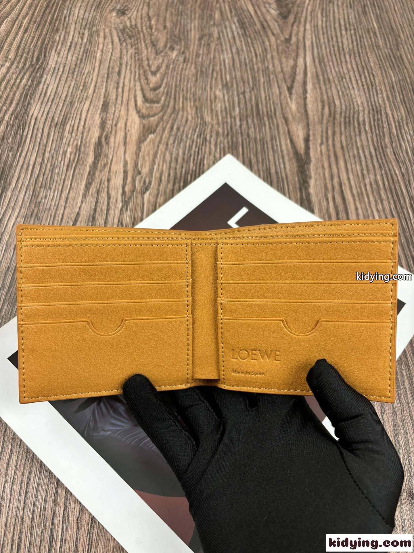 洗練された アナグラム 2つ折り財布 ウォレット ロエベ 財布 コピー イエロー-3