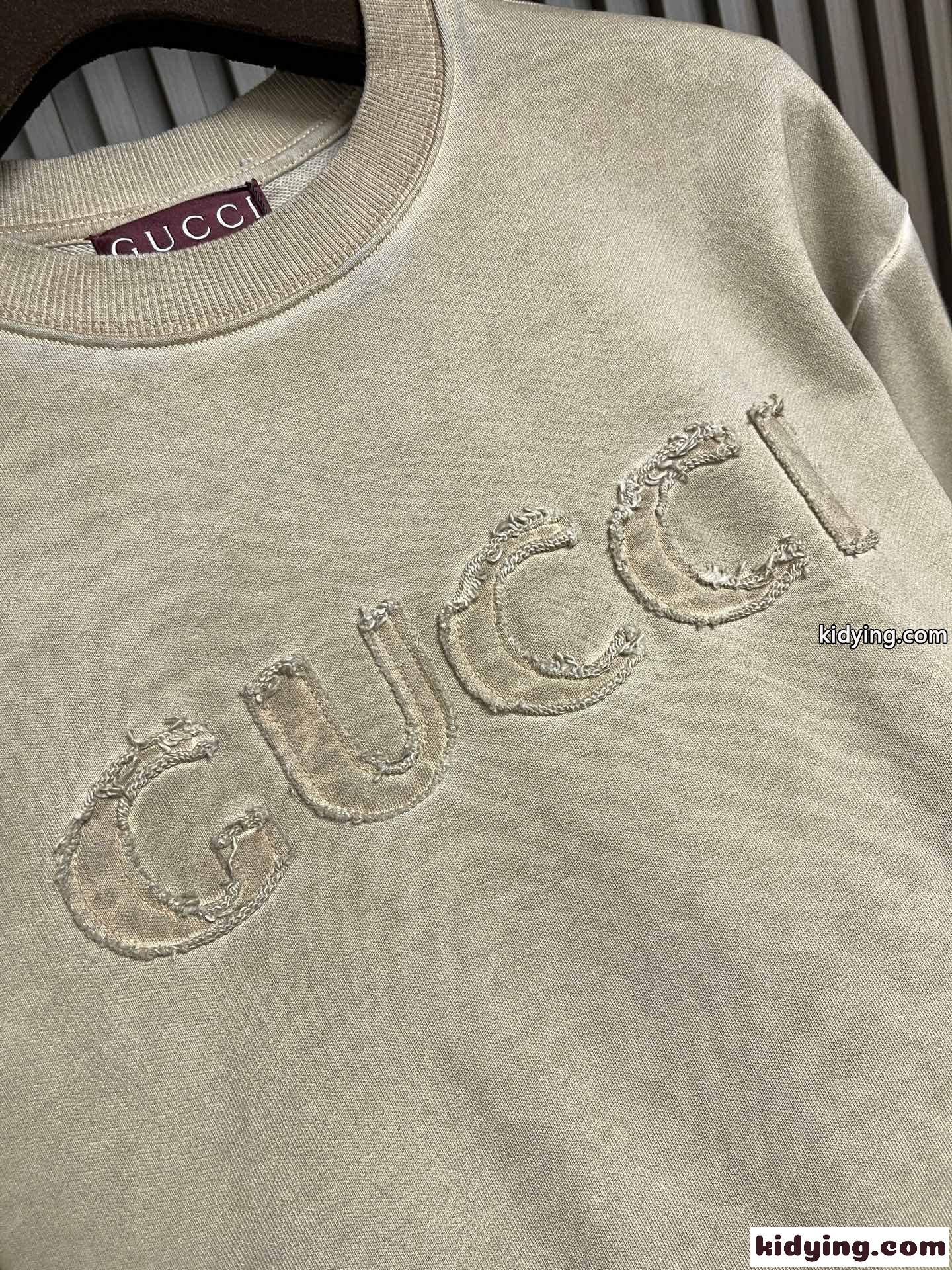 ロゴ クルーネック スウェットシャツ グッチ Tシャツ 偽物 コットン 合わせやすい-1