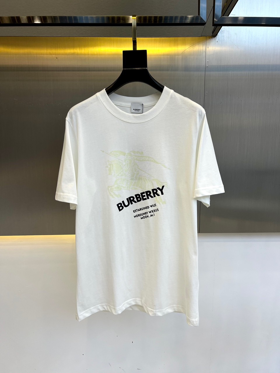 バーバリー 半袖Tシャツ コピー カジュアル コットンTシャツ ホワイト-0