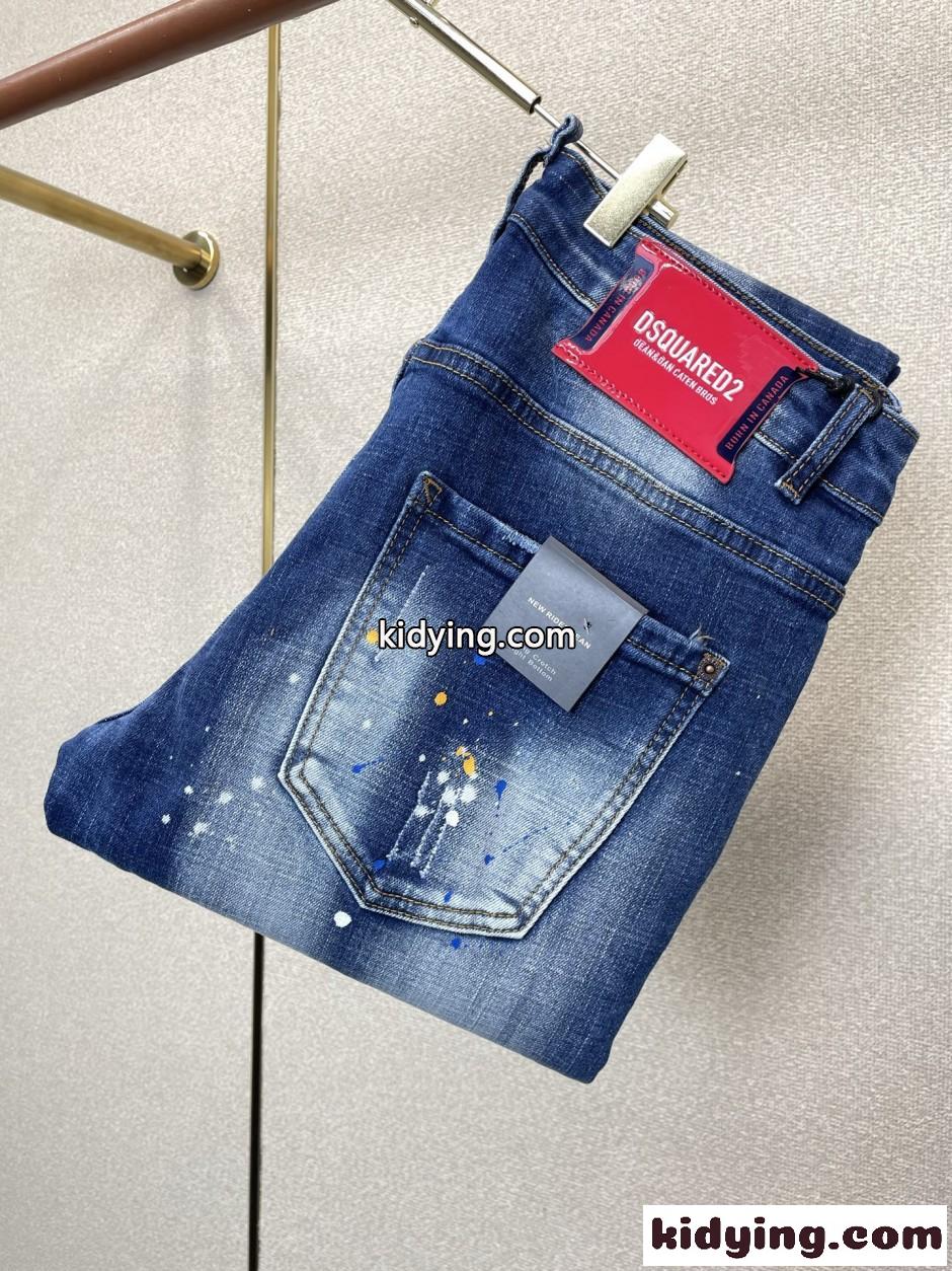 スタイリッシュ 合わせやすい デニムパンツ ディースクエアード ジーンズ 偽物-0