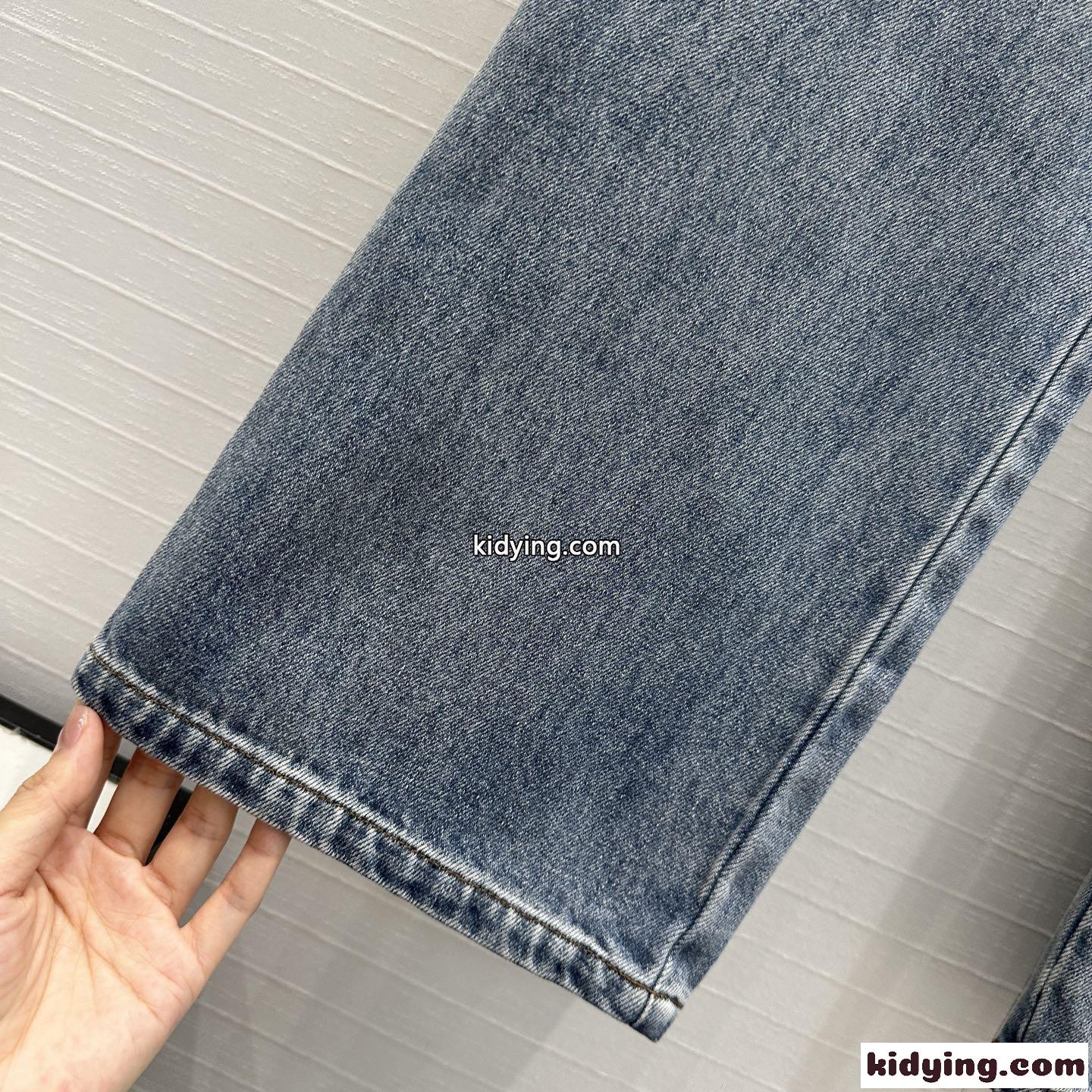 定番 合わせやすい デニムパンツ アレキサンダーワング ジーンズ コピー ブルー-4