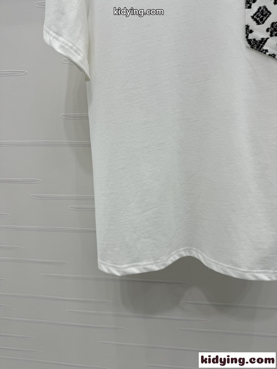 モノグラムポケット付 Tシャツ ルイ・ヴィトン 半袖Tシャツ コピー レディース-3