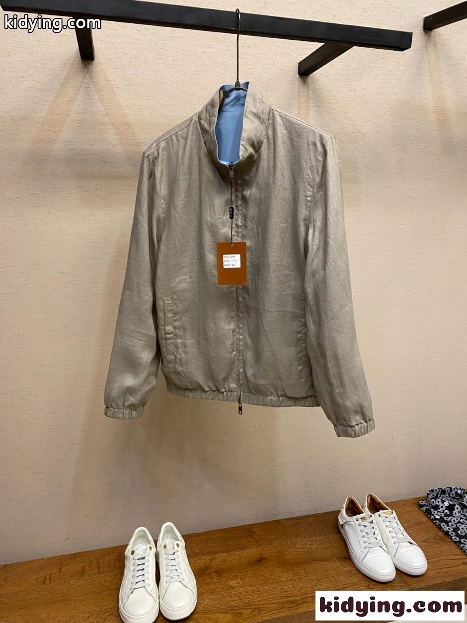 エルメネジルド・ゼニア ジャケット 偽物 上品 カジュアル リバーシブルブルゾン-0