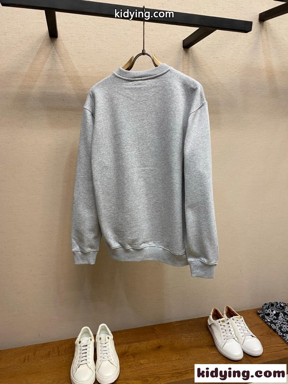 プリント付き コットン スウェットシャツ グッチ Tシャツ コピー グレー-2