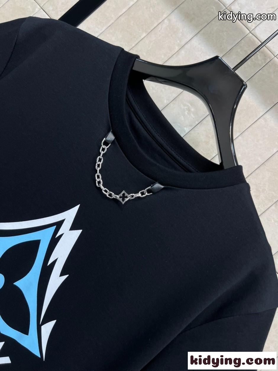 マウンテン シグネチャーTシャツ ルイ・ヴィトン Tシャツ コピー ブラック-1