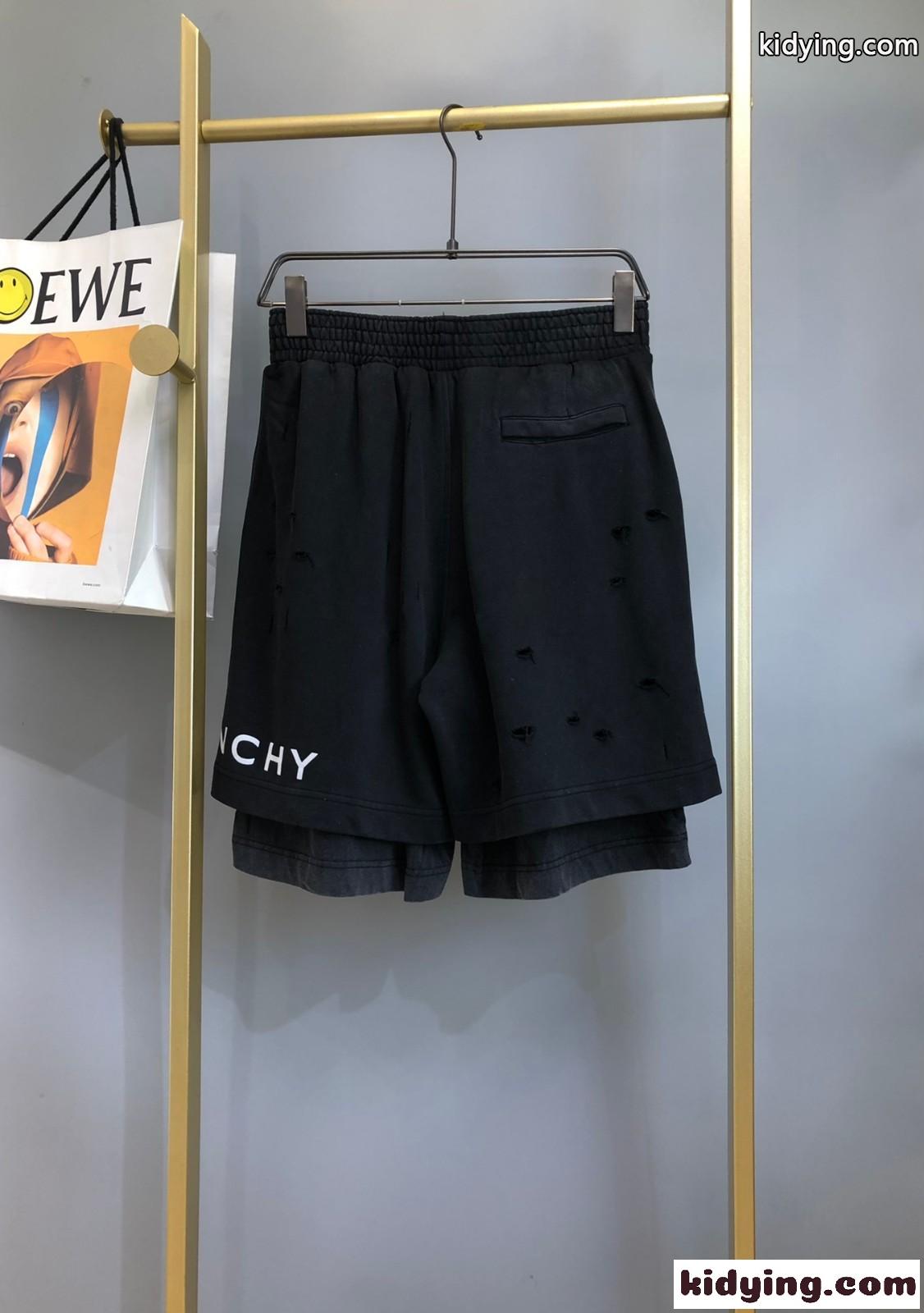 ダメージ加工 アーキタイプ バミューダパンツ ジバンシィ パンツ コピー ショートパンツ-0