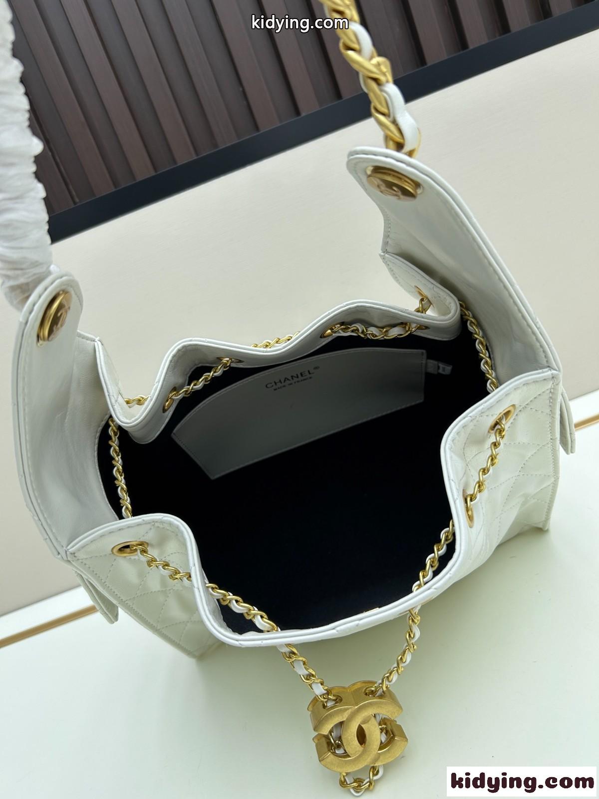 CHANEL25 ホーボーバッグ スモール シャネル バッグ コピー ホワイト-4