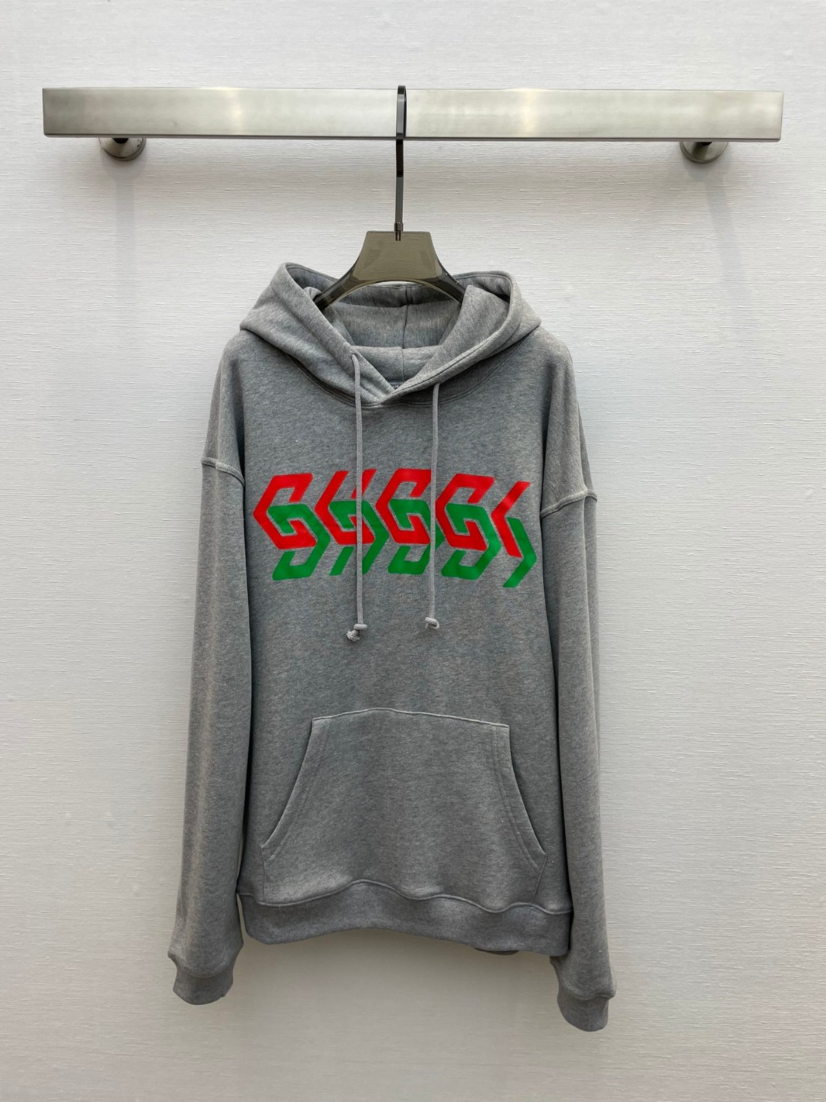 ユニセックス GUCCI プリント コットン スウェットシャツ コピー フーディー パーカー-2
