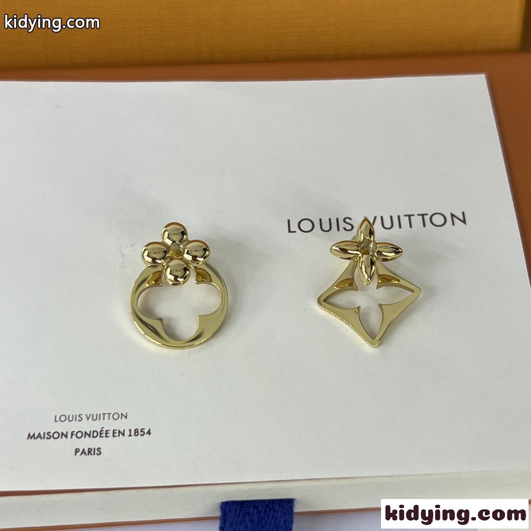 人気&おしゃれ 左右非対称 ルイヴィトン ピアス コピー LV フラワーグラム-1