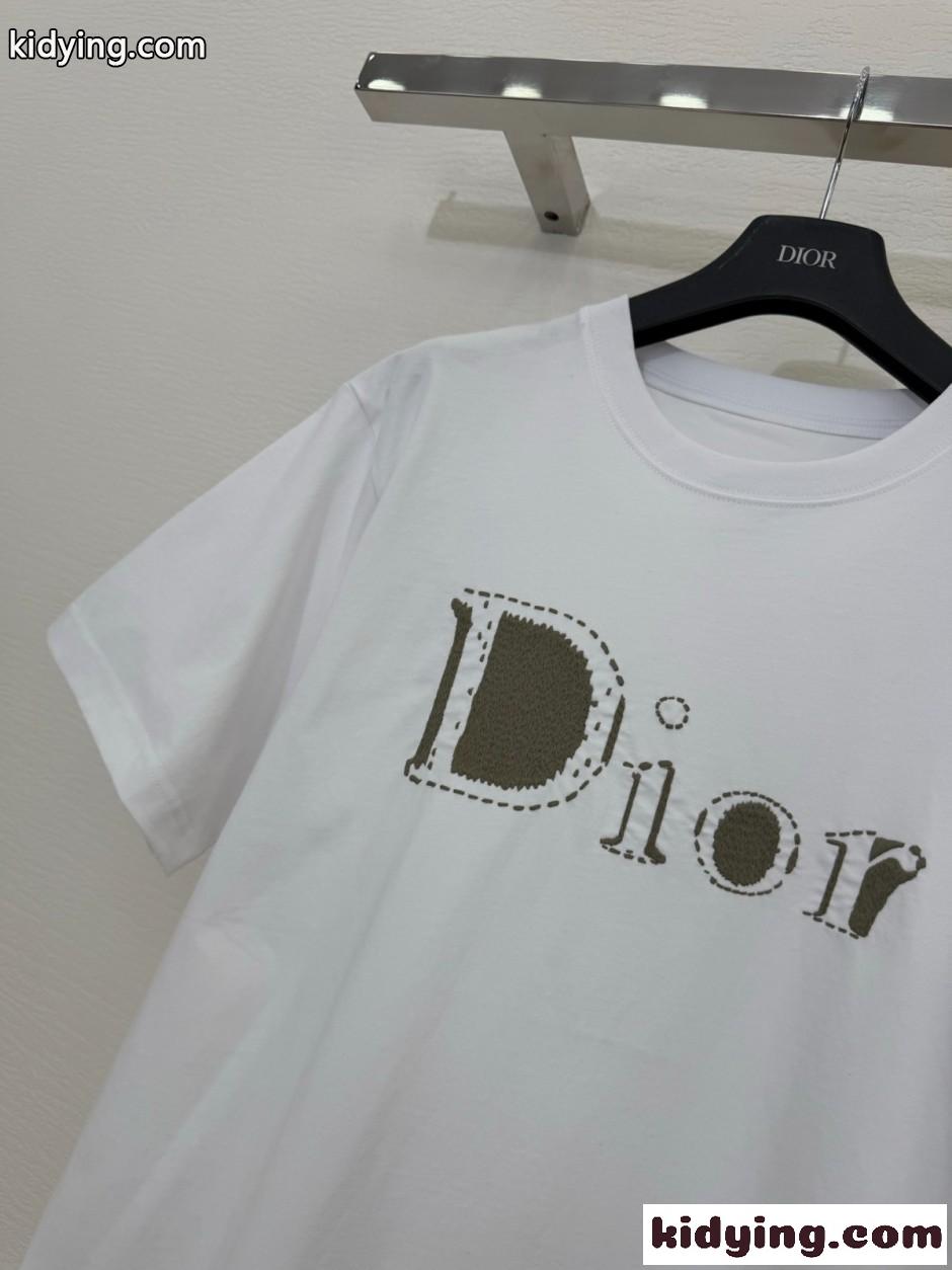 ユニセックス Dior Reverse Tシャツ クリスチャン・ディオール 半袖tシャツ 偽物 ホワイト-1