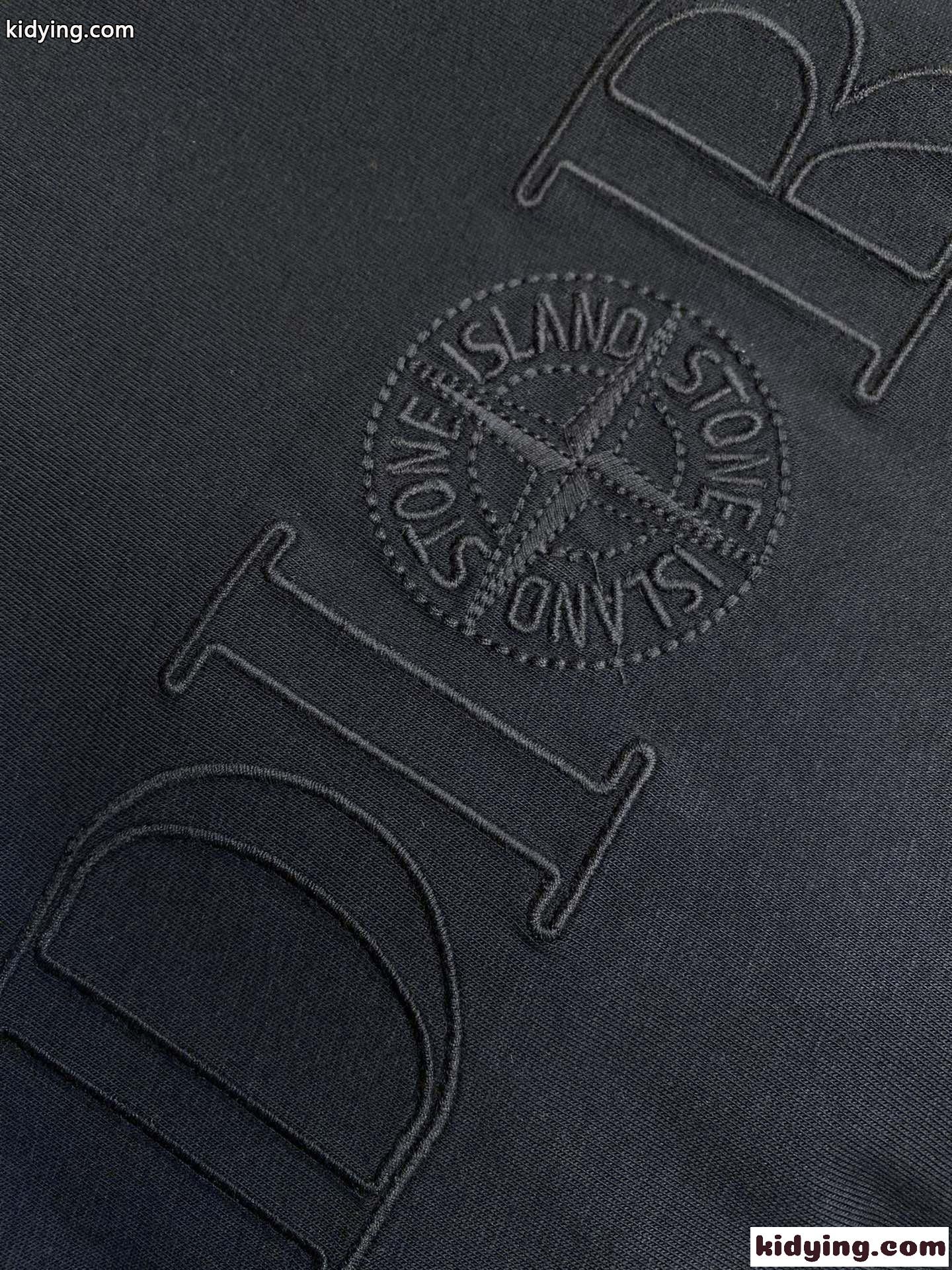 DIOR AND STONE ISLAND 半袖Tシャツ クリスチャン・ディオール Tシャツ コピー ブラック-4