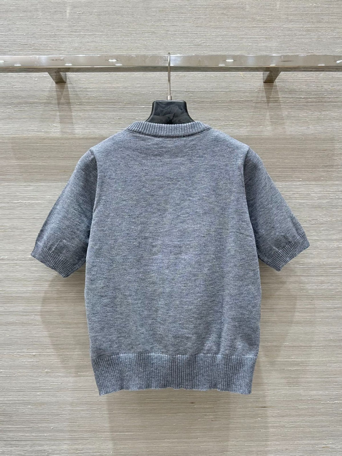 ラルフローレン ニットウェア コピー Polo ベア ウール クルーネック 半袖ニット グレー-4