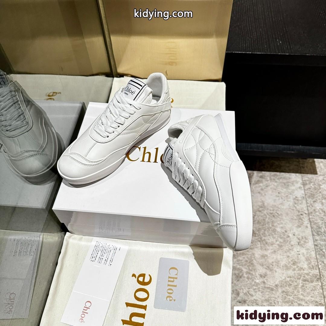CHLOÉ KICK スニーカー クロエ スニーカー スーパーコピー レザー-4