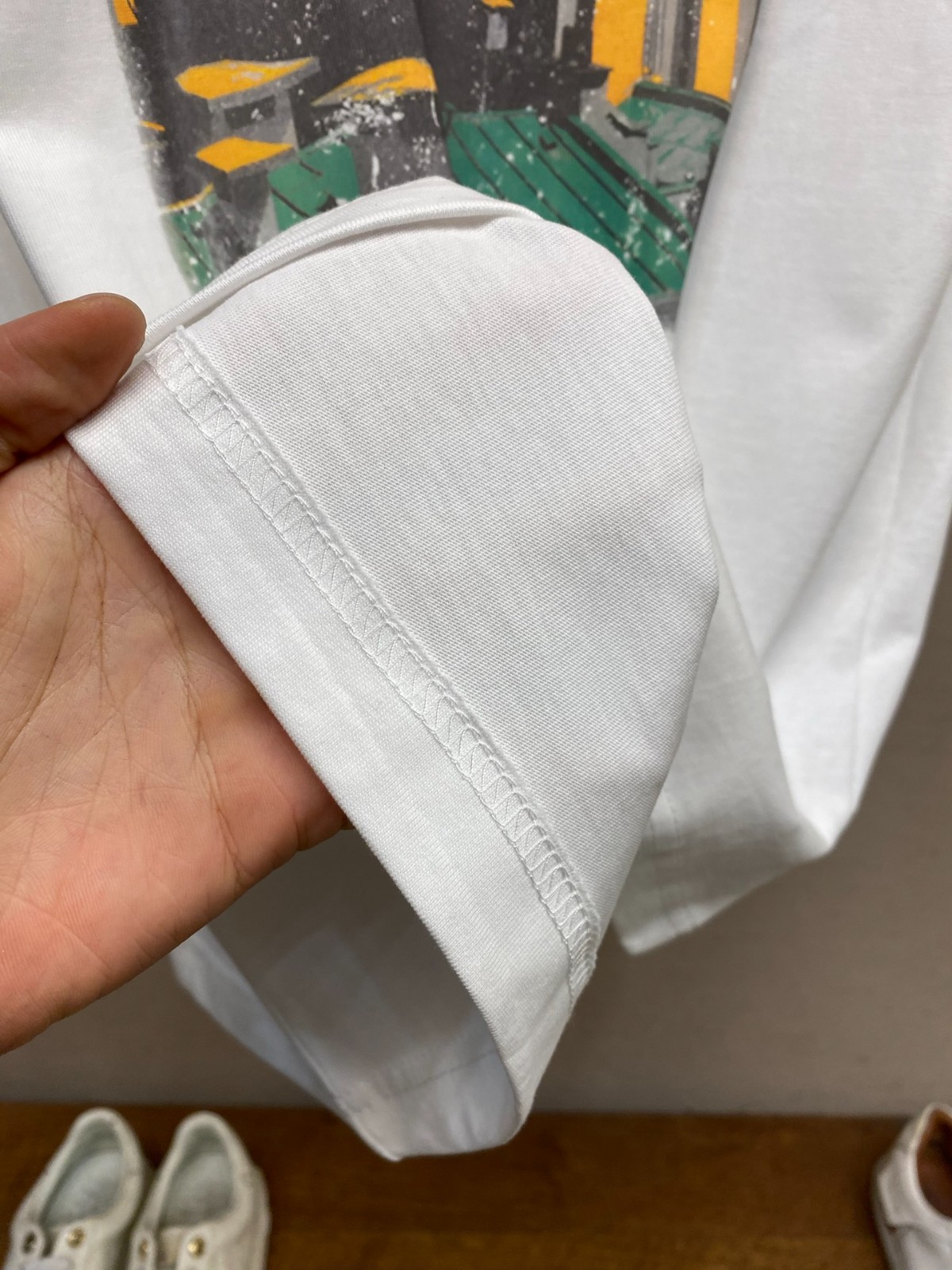 エンベリッシュド グラフィックコットンTシャツ ルイ・ヴィトン Tシャツ コピー 半袖-3