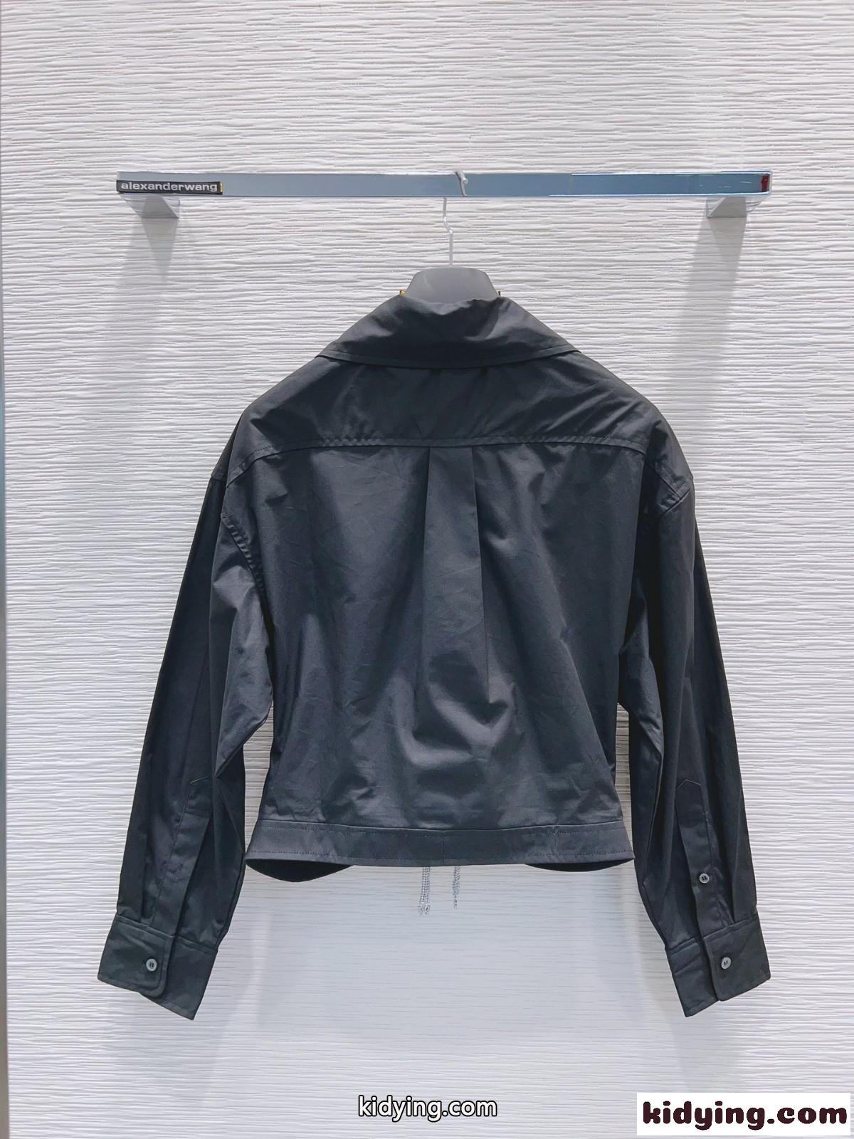 人気 フェミニン クロップド丈 アレキサンダーワング シャツ コピー 長袖 トップス-4