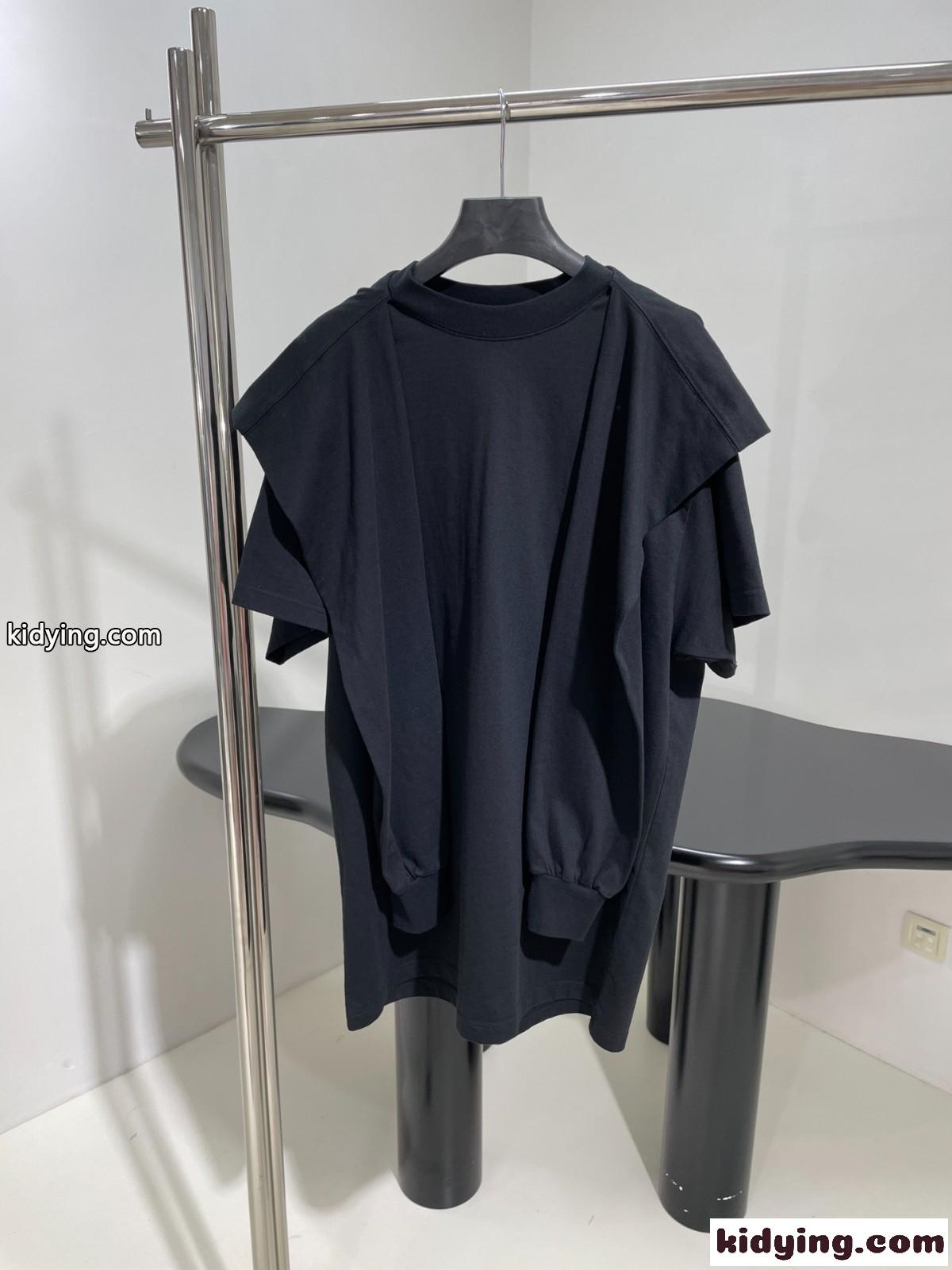 UNITY SPORTS ICON INCOGNITO Tシャツ オーバーサイズ バレンシアガ Tシャツ コピー ブラック-0