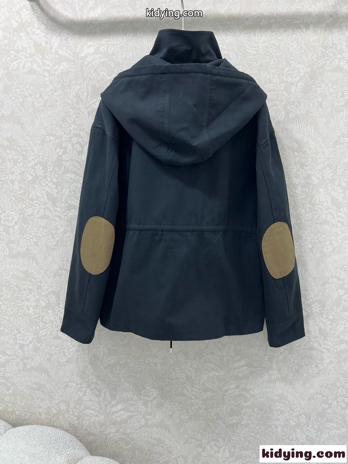 カジュアル お洒落 フード付き マウンテンパーカー プラダ ジャケット 偽物 ブラック-4