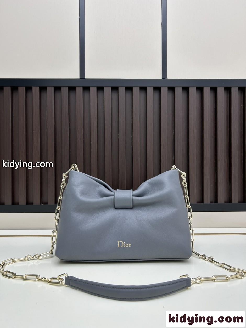 合わせやすい Dior Bow バッグ スモール クリスチャン・ディオール スーパーコピー グレー-1