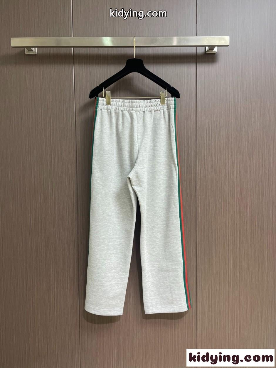 クラシック サイドライン スウェットパンツ グッチ パンツ コピー グレー-1