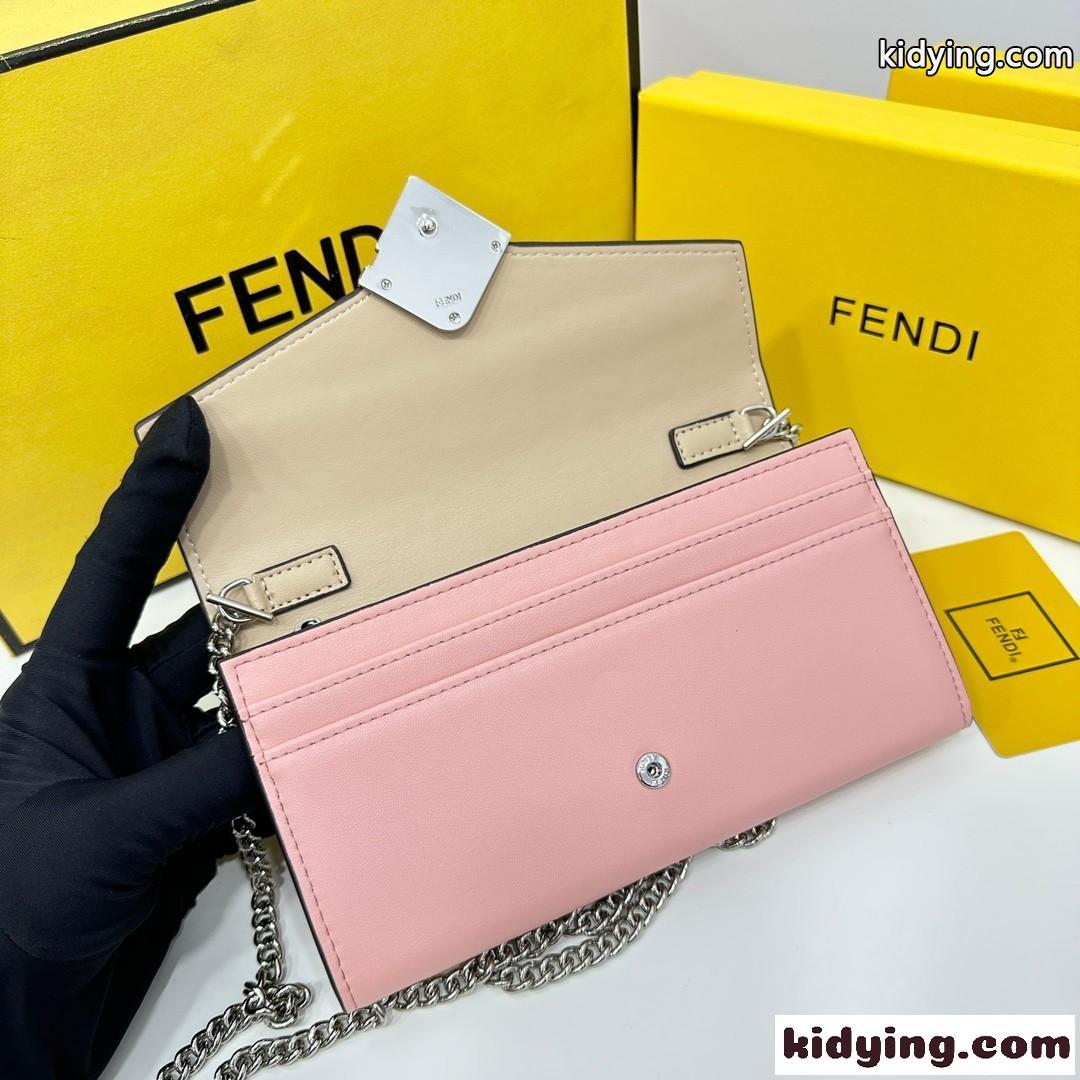 FFダイヤモンド コンチネンタル財布 フェンディ 財布 人気 コピー チェーン ウォレット-3