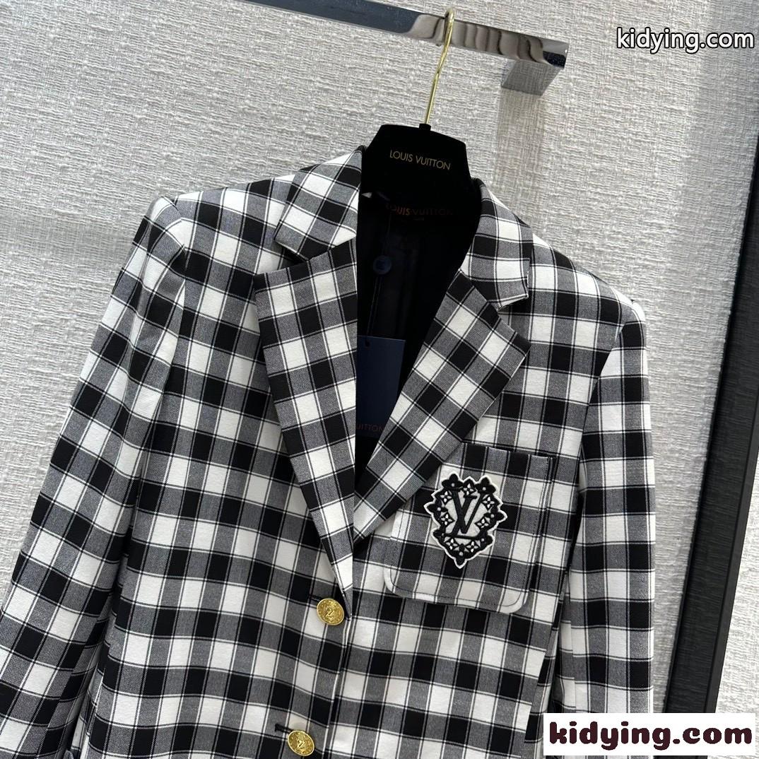 LV ルイヴィトン ヴィシーチェックブレザー コピーレディース アウター-1