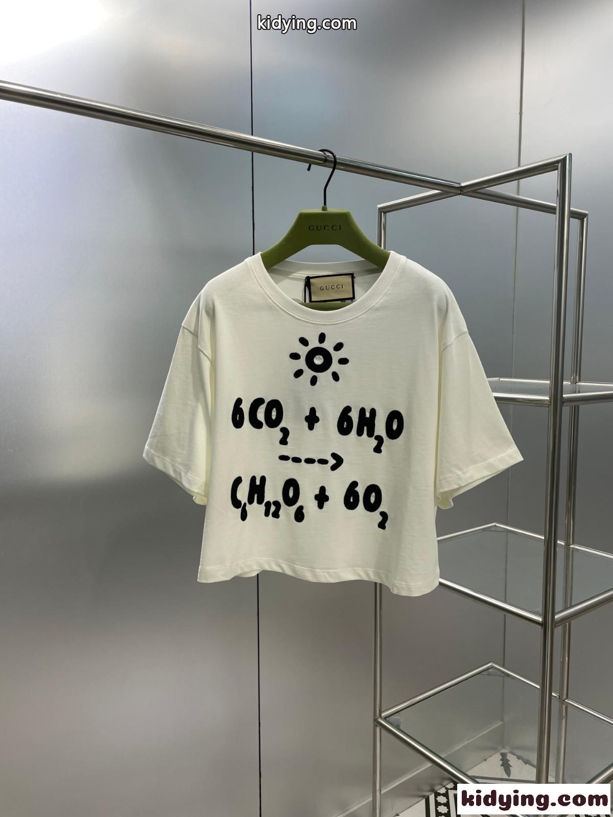GUCCI エンブロイダリー入り コットン Tシャツ グッチ Tシャツ コピー レディース-0