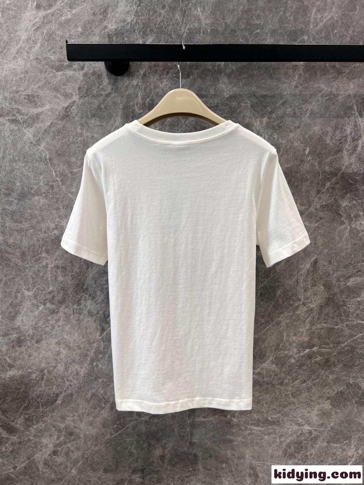 バーバリー クロスステッチ EKD​ コットンTシャツ スーパーコピー ホワイト-0