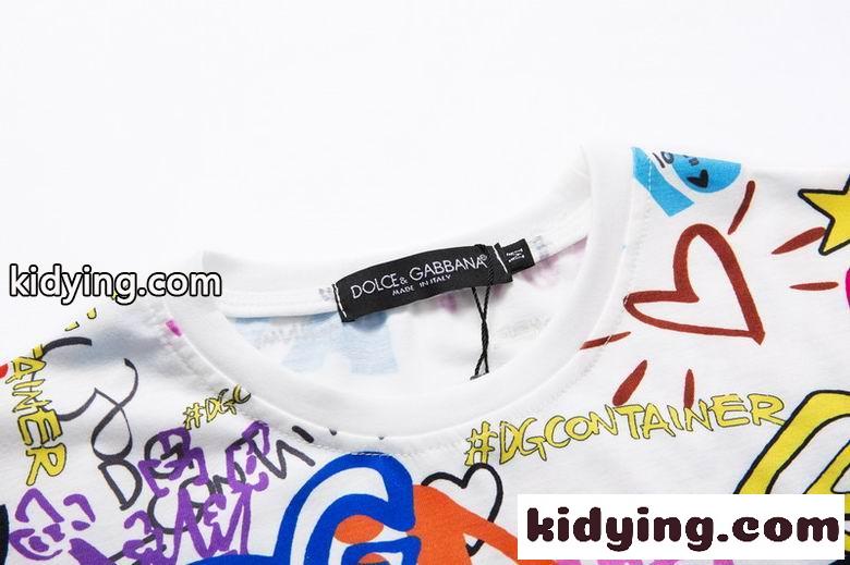 存在感抜群 ロゴ プリント トップス 半袖 ドルチェ&ガッバーナ Tシャツ コピー メンズ ファッション 春夏 クールネック-3