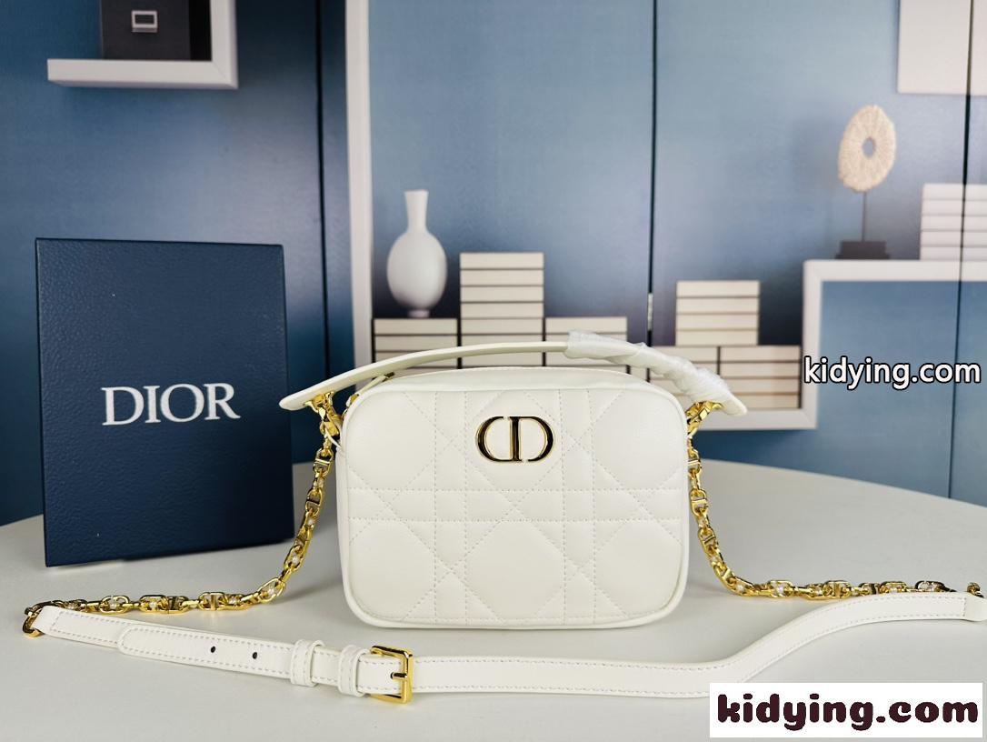 Dior Caro トップハンドル カメラバッグ スモール クリスチャン・ディオール バッグ コピー ホワイト-2