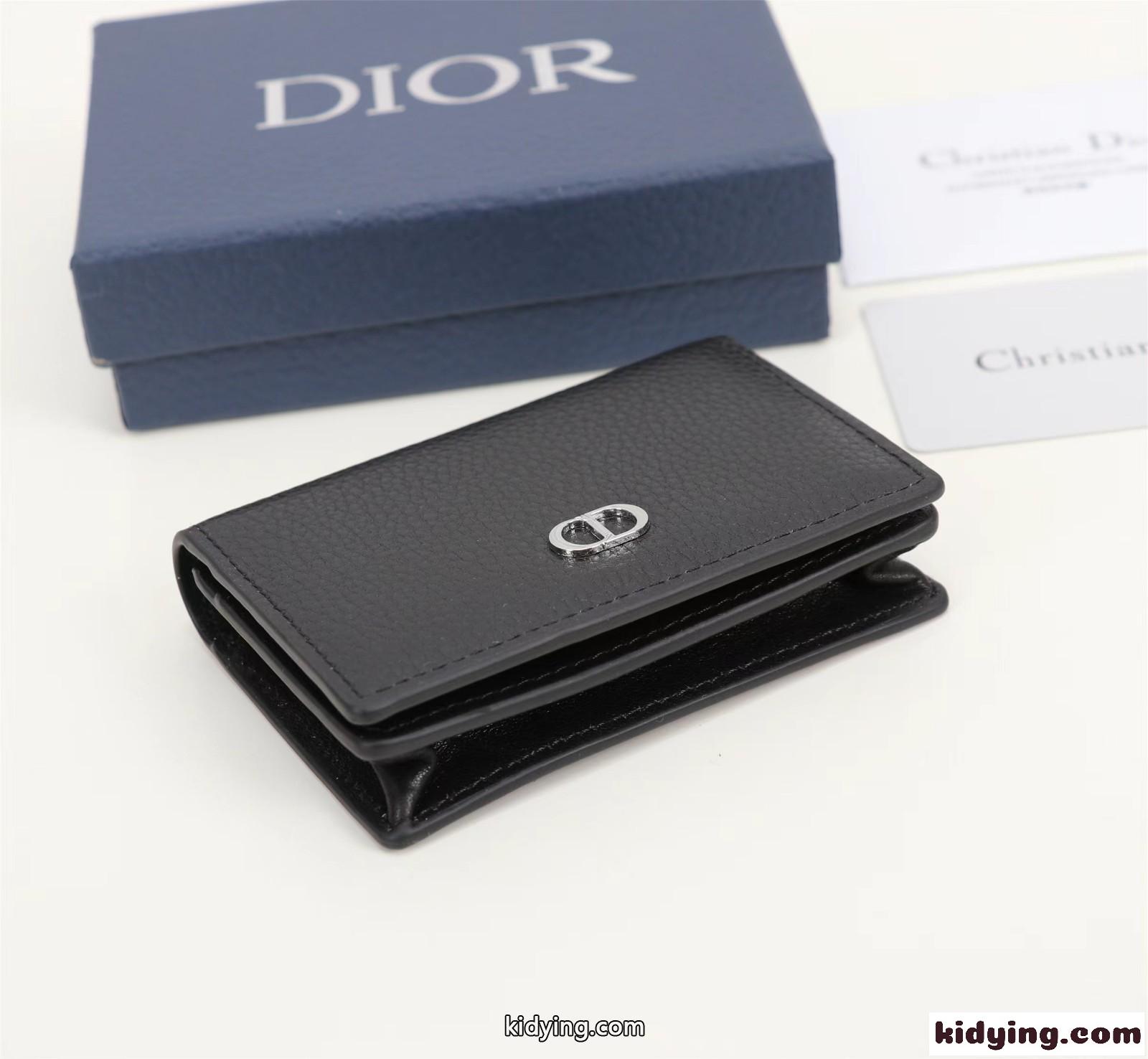 CD Icon グレインドカーフスキン ビジネスカードホルダー クリスチャン・ディオール 財布 コピー-2