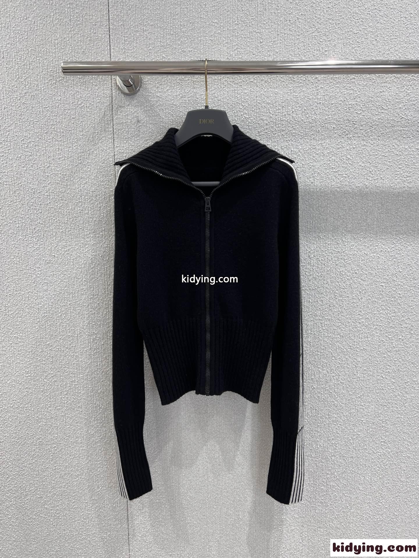 DiorAlps ショートカーディガン クリスチャン・ディオール ニット 偽物 ブラック-1