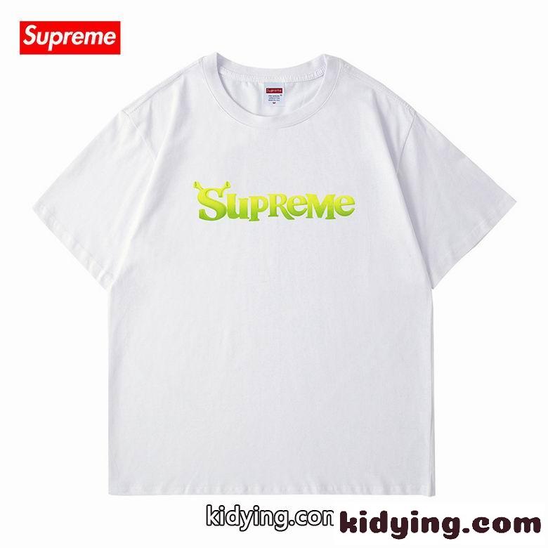 おしゃれ ゆったり 半袖 トップス ロゴ クルーネック シュプリーム tシャツ コピー レディース メンズ 定番 人気-2