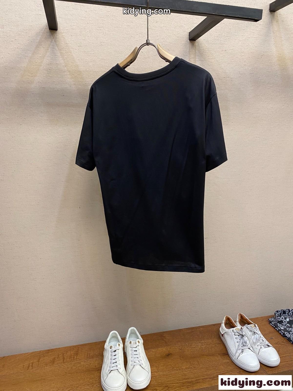 セリーヌ Tシャツ コピー シンプル ロゴ入り 半袖Tシャツ コットン クルーネック-1