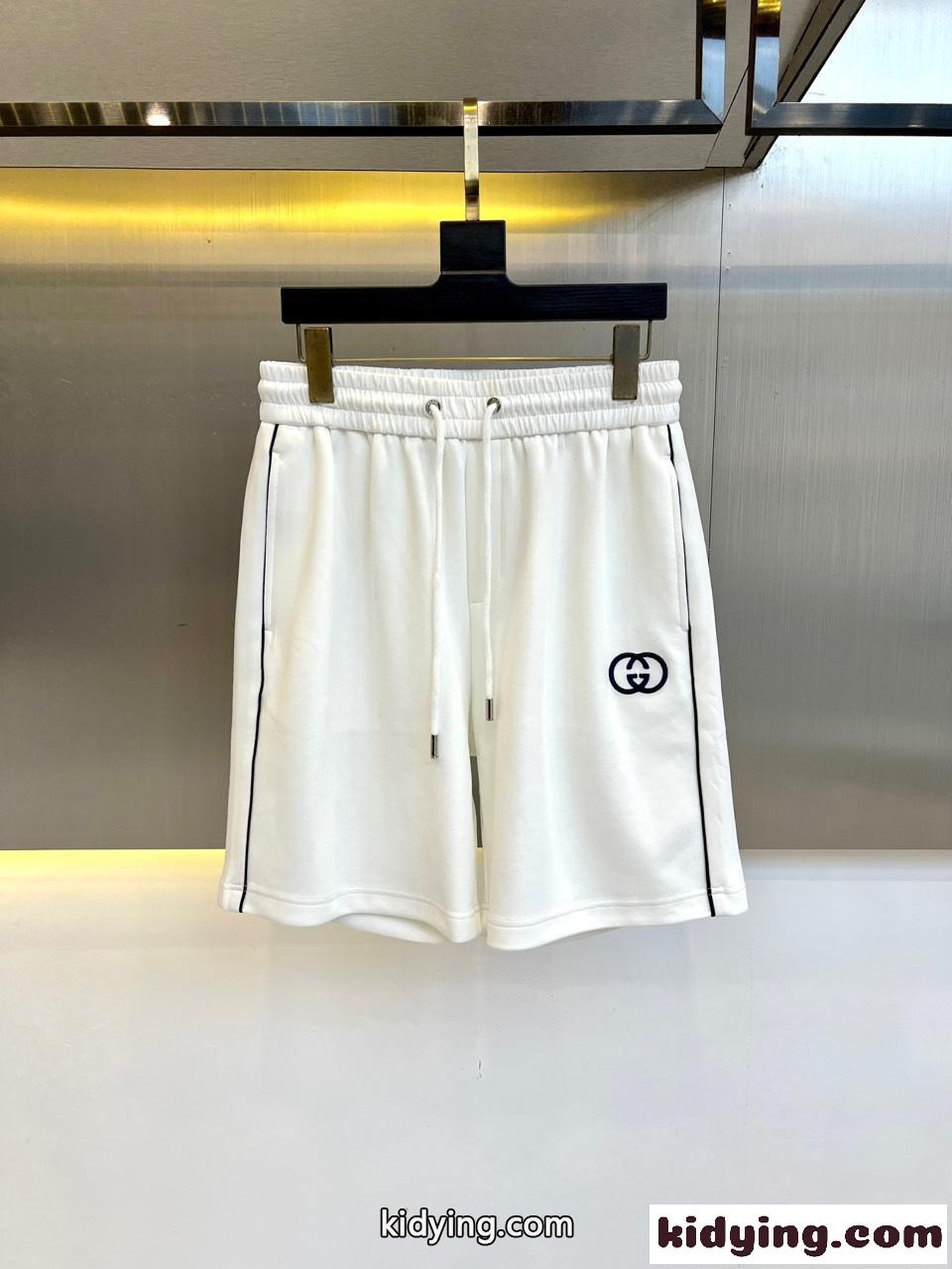 カジュアル グッチ パンツ 偽物 コットンジャージ ショートパンツ ホワイト-0