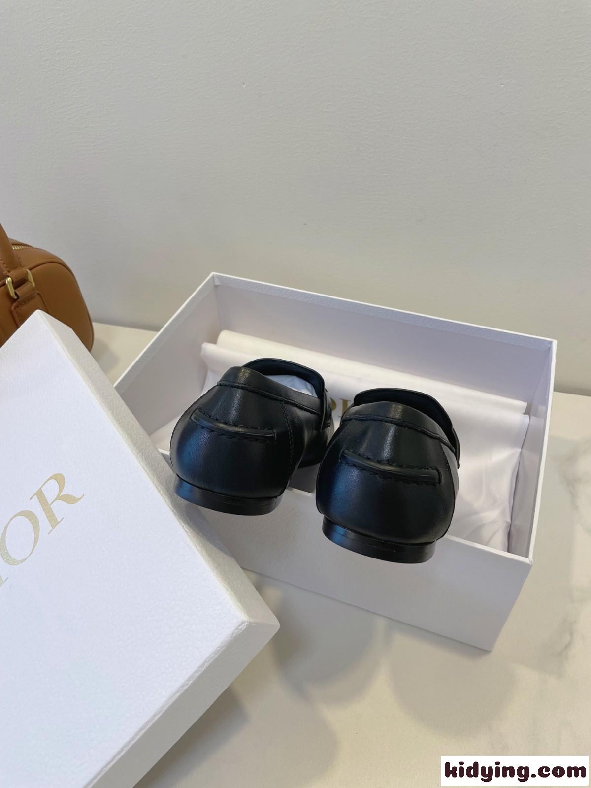 人気 エレガント Dior Boy ローファー クリスチャン・ディオール シューズ コピー ブラック-3