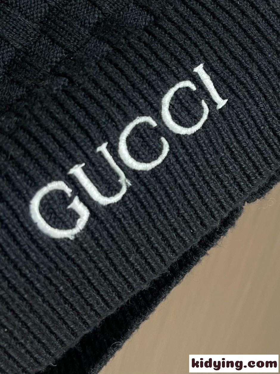 GUCCI ロゴ刺繍 クルーネックニット グッチ セーター コピー ブラック-3