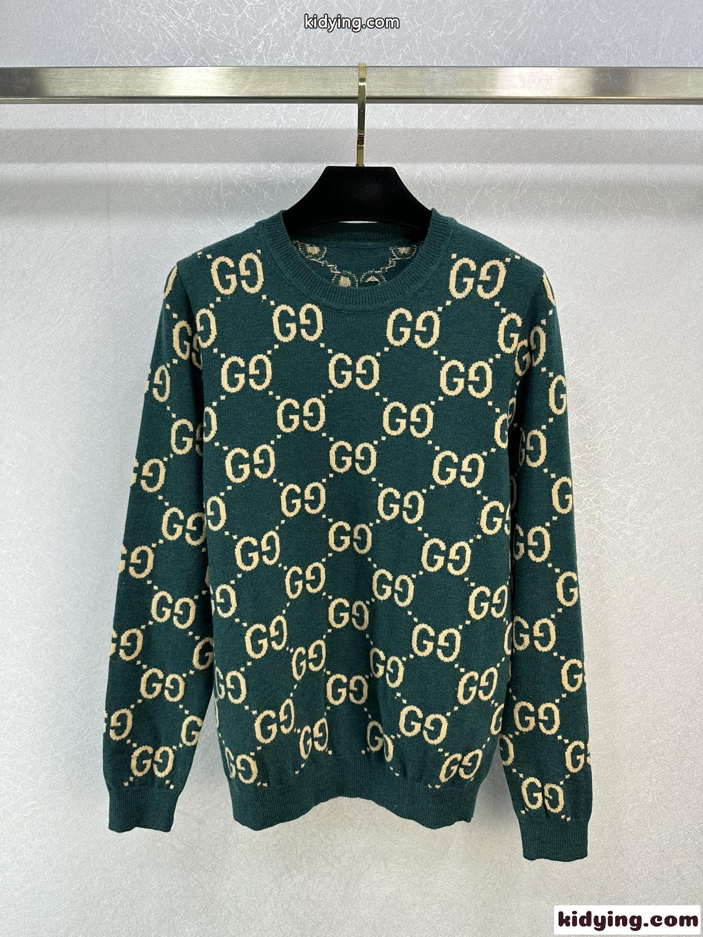 定番 人気 グッチ GGウール ジャカード セーター コピー クルーネック-1