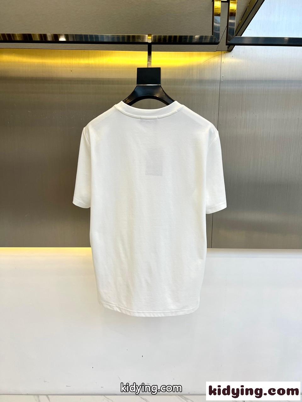 カジュアル ロゴプリント 半袖Tシャツ バレンシアガ Tシャツ コピー コットン ホワイト-4