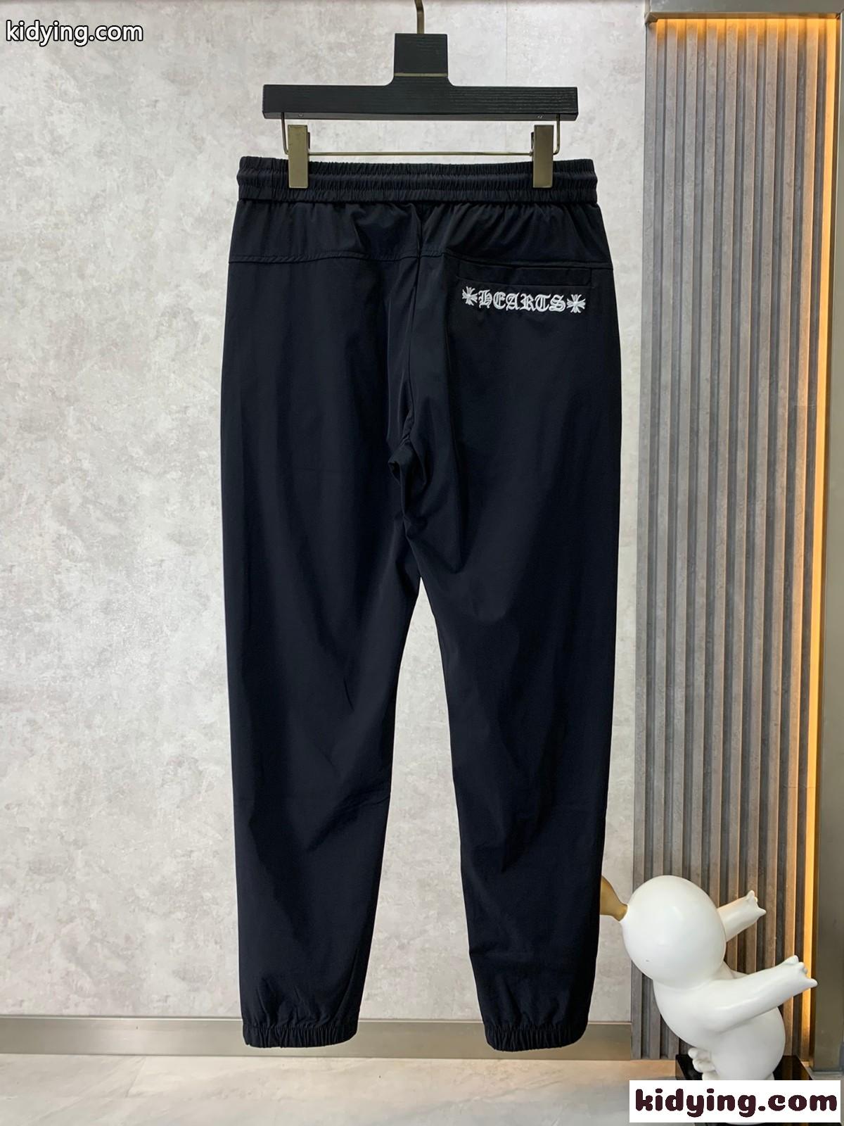 軽量 春夏メンズ スウェットパンツ クロムハーツ パンツ コピー イージーパンツ-1