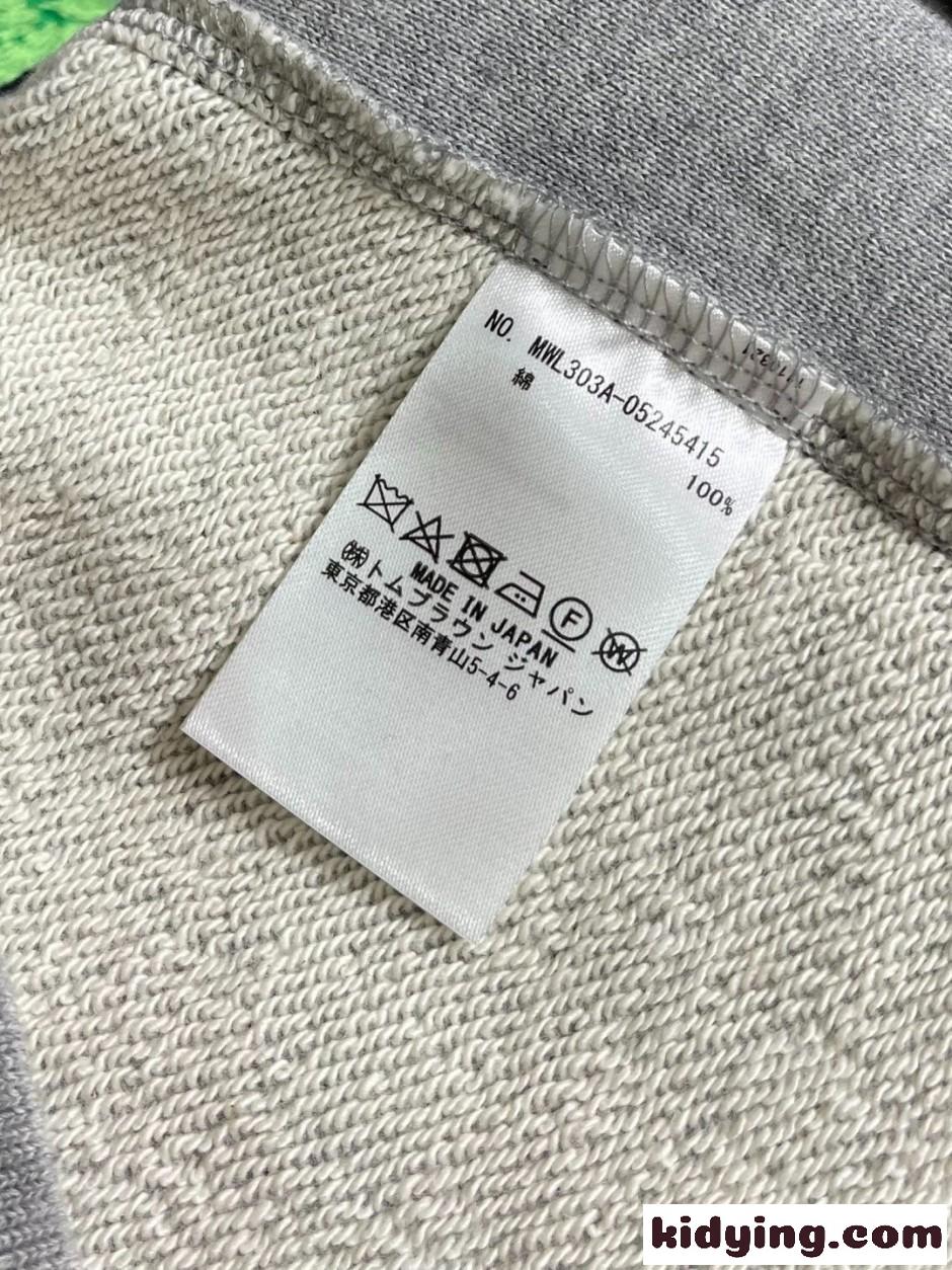 バード刺繍 コットン クルーネック スウェットシャツ トムブラウン Tシャツ 偽物-4