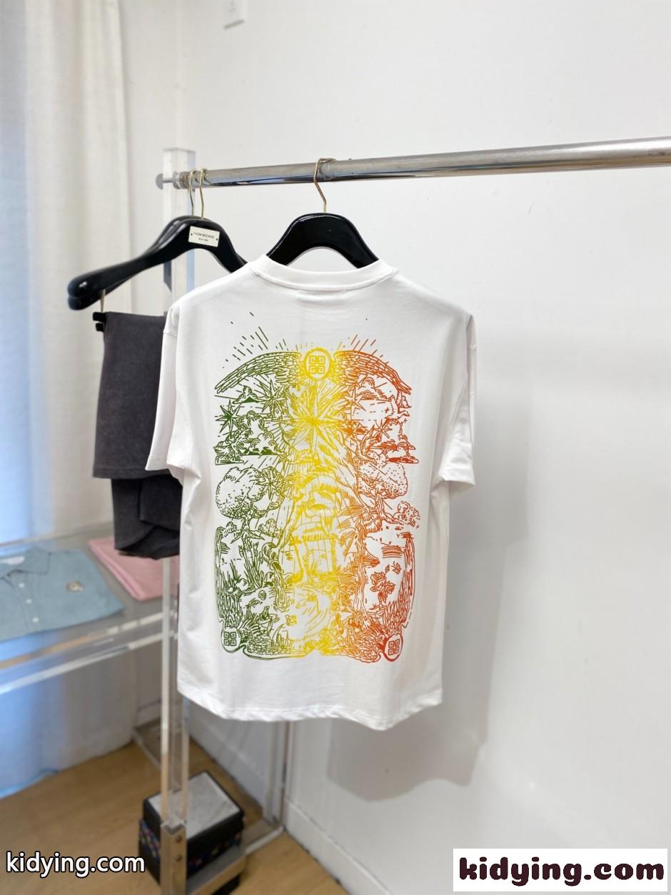 クルーネック 半袖Tシャツ ジバンシィ Tシャツ 偽物 ホワイト-4