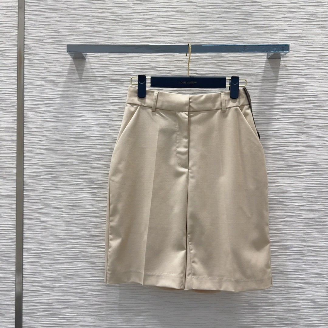 テーラード バルミューダショーツ ルイ・ヴィトン パンツ コピー ベージュ-0