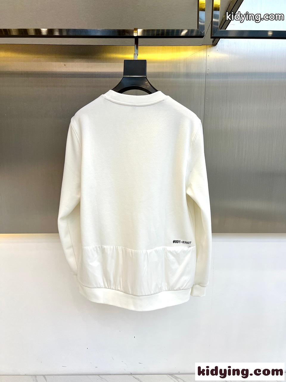 定番 カジュアル ロゴ刺繍 スウェットシャツ モンクレール Tシャツ コピー ホワイト-3