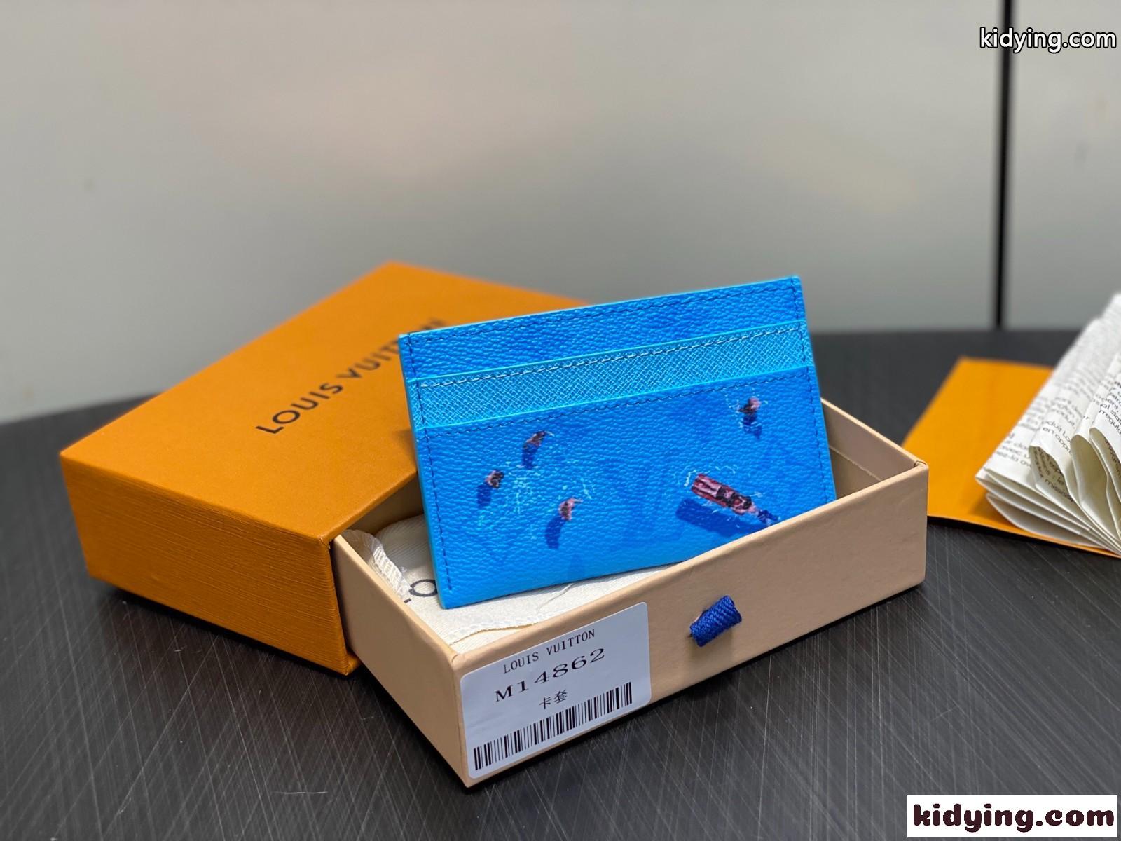 ポルト カルト・ダブル カードケース ルイ･ヴィトン スーパーコピー M14862 ブルー-2