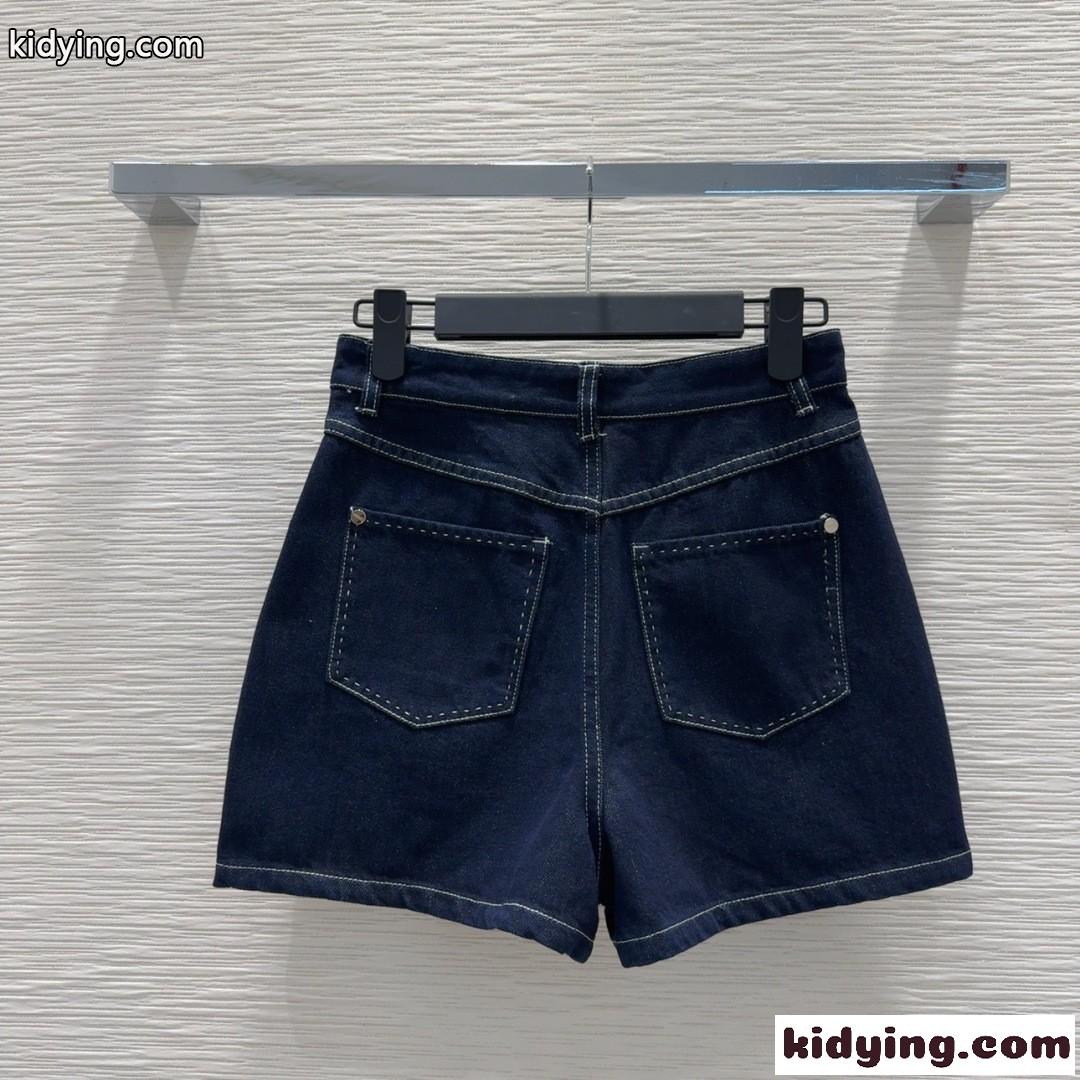 春夏大活躍 デニム ショートパンツ フェンディ パンツ コピー レディース-4