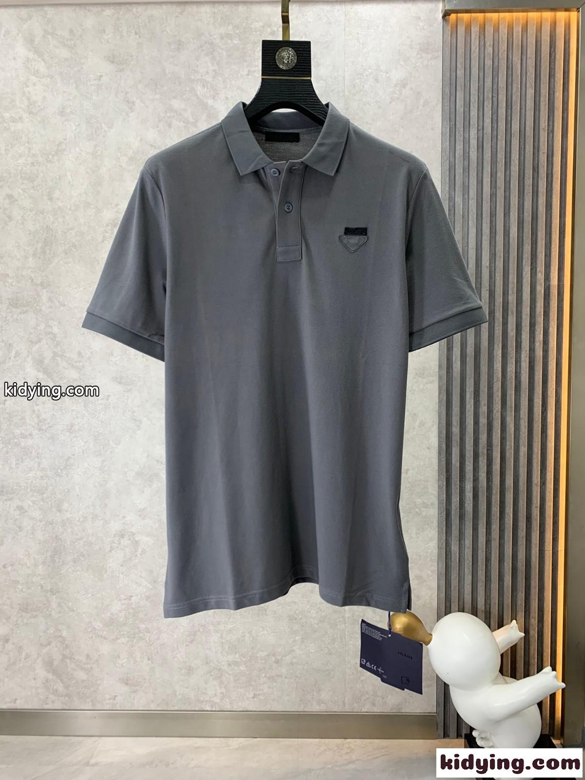 着心地いい 春夏 プラダ Tシャツ コピー メンズ ファッション 半袖 ポロシャツ-0