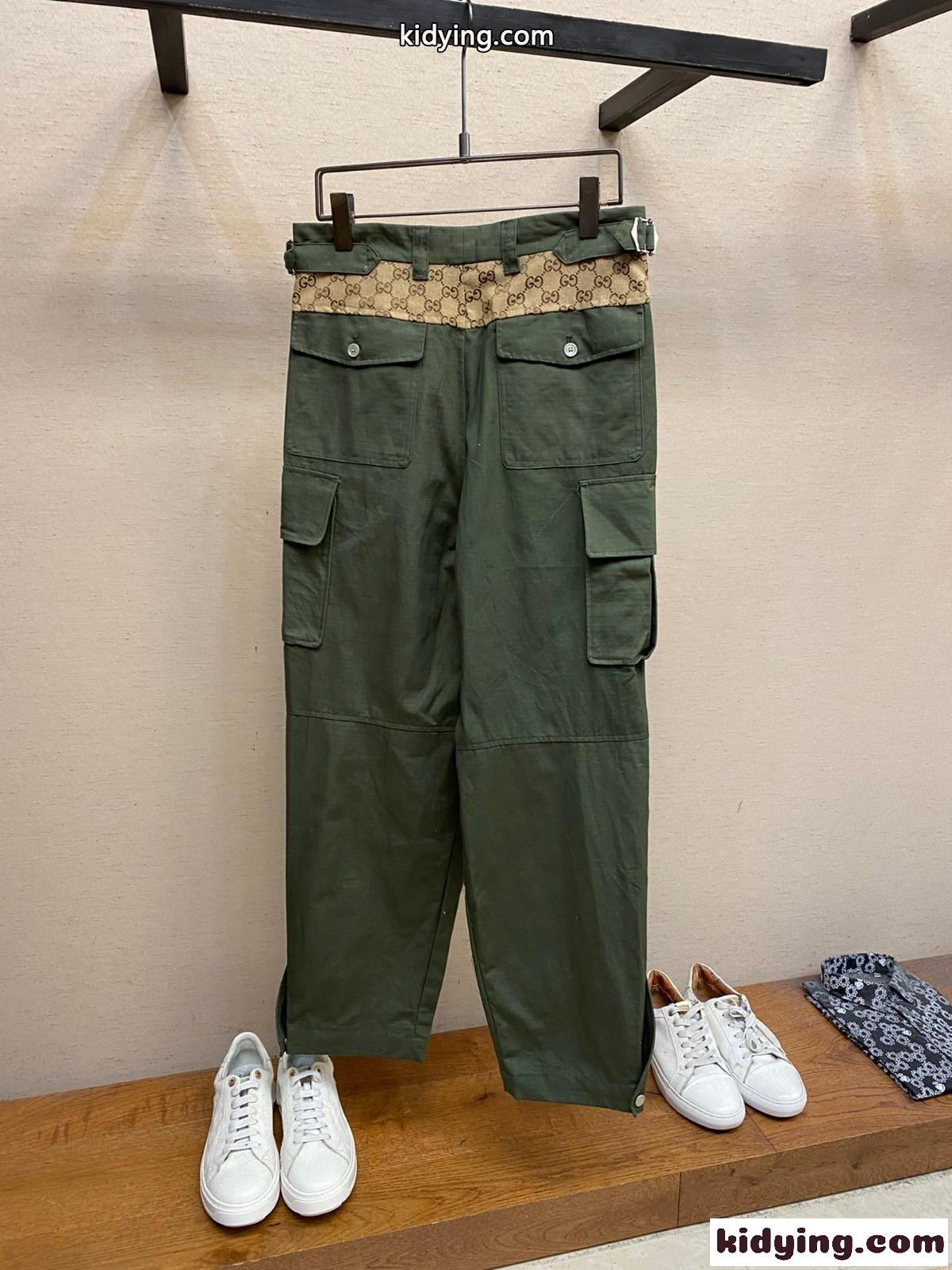 人気 おしゃれ メンズ コットン カーゴパンツ グッチ パンツ コピー-0
