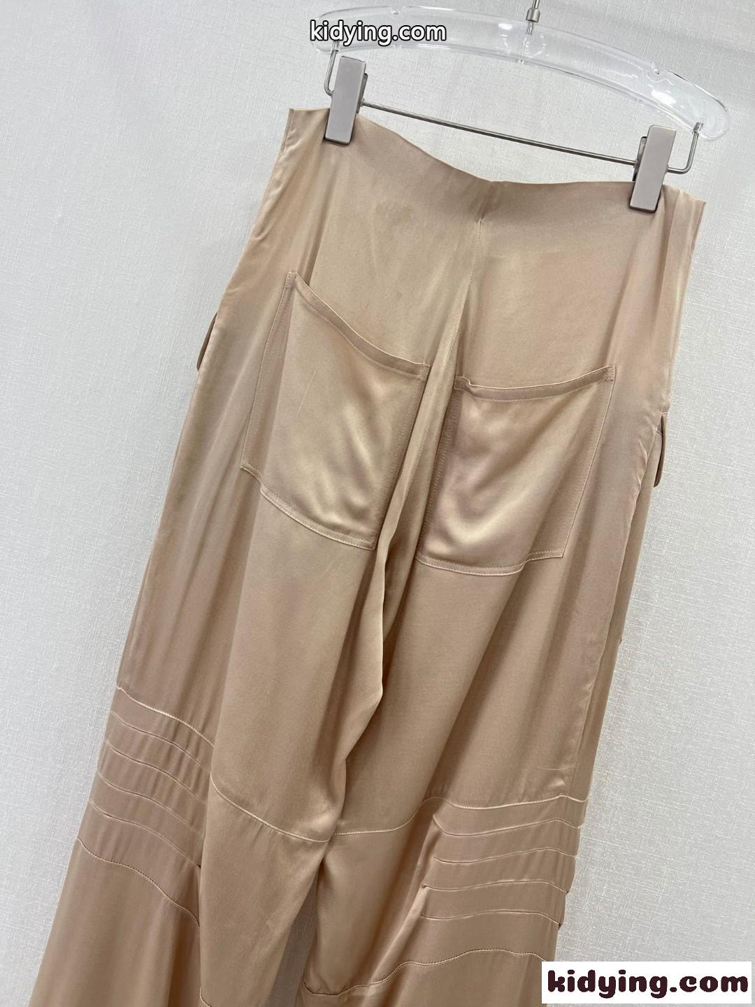 春夏 レディース カーゴパンツ フェンディ パンツ コピー ベージュ-4